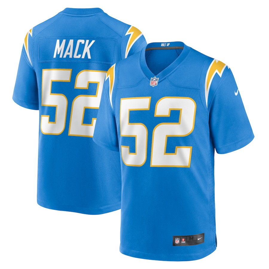 Youth - Nike Khalil Mack Powder Blue Los Angeles Chargers Game Jersey Youth - Nike Khalil Mack Powder Blue Los Angeles Chargers Game Jersey