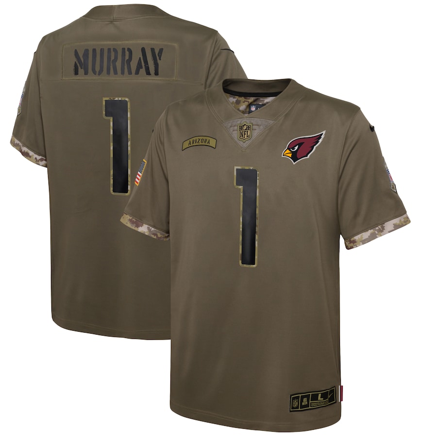 Youth - Nike Kyler Murray Olive Arizona Cardinals 2022 Salute To Service Player Limited Jersey