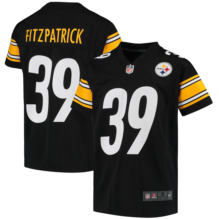 Youth - Nike Minkah Fitzpatrick Black Pittsburgh Steelers Game Jersey Youth - Nike Minkah Fitzpatrick Black Pittsburgh Steelers Game Jersey
