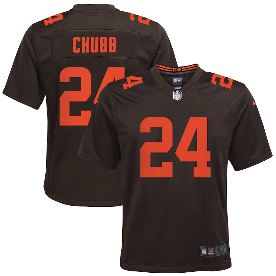 Youth - Nike Nick Chubb Brown Cleveland Browns Alternate Game Jersey Youth - Nike Nick Chubb Brown Cleveland Browns Alternate Game Jersey