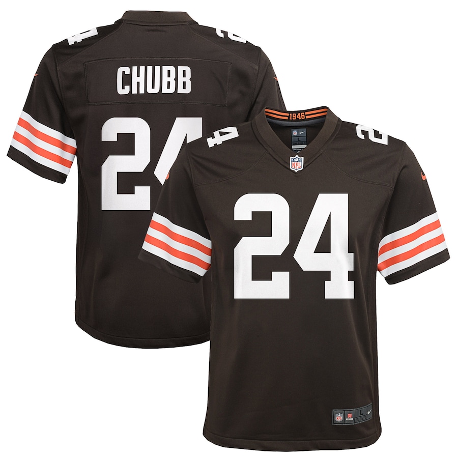 Youth - Nike Nick Chubb Brown Cleveland Browns Game Jersey Youth - Nike Nick Chubb Brown Cleveland Browns Game Jersey