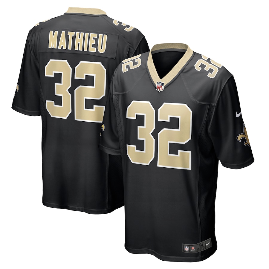Youth - Nike Tyrann Mathieu Black New Orleans Saints Game Jersey Youth - Nike Tyrann Mathieu Black New Orleans Saints Game Jersey