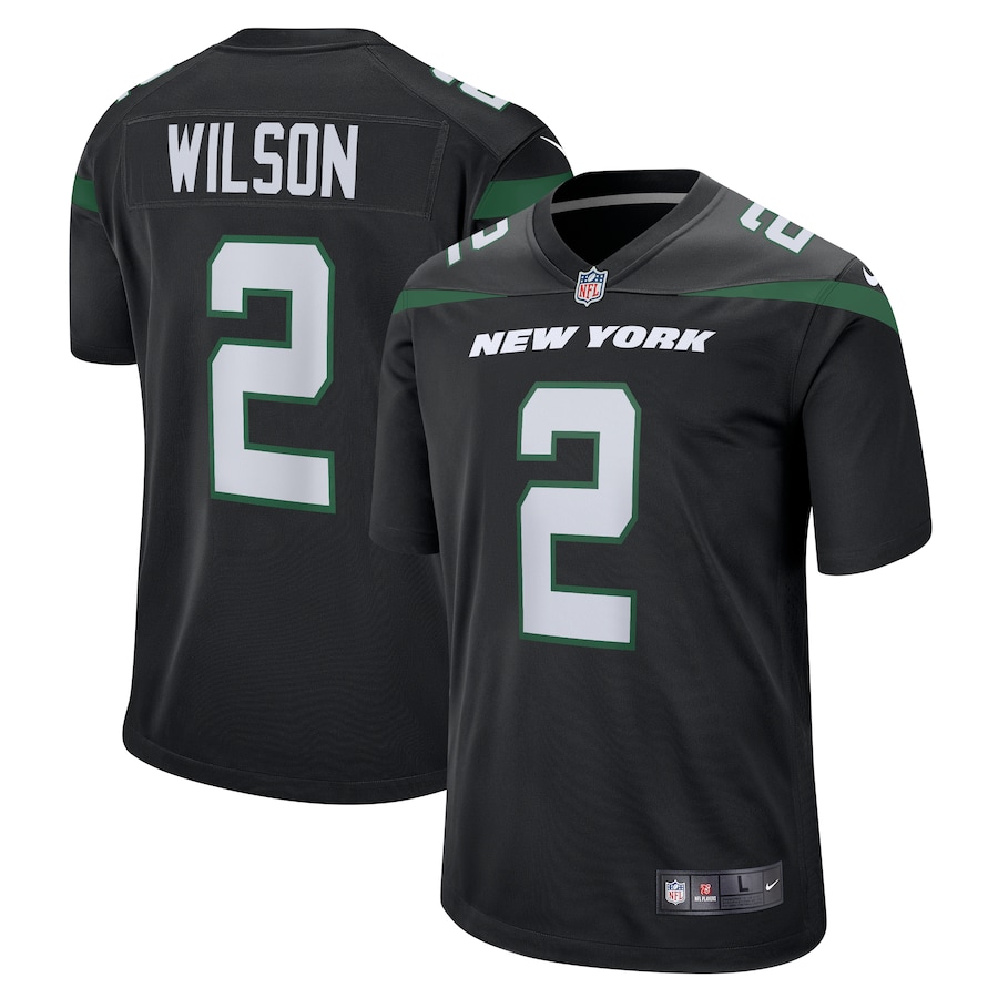 Youth - Nike Zach Wilson Black New York Jets Alternate Game Jersey Youth - Nike Zach Wilson Black New York Jets Alternate Game Jersey