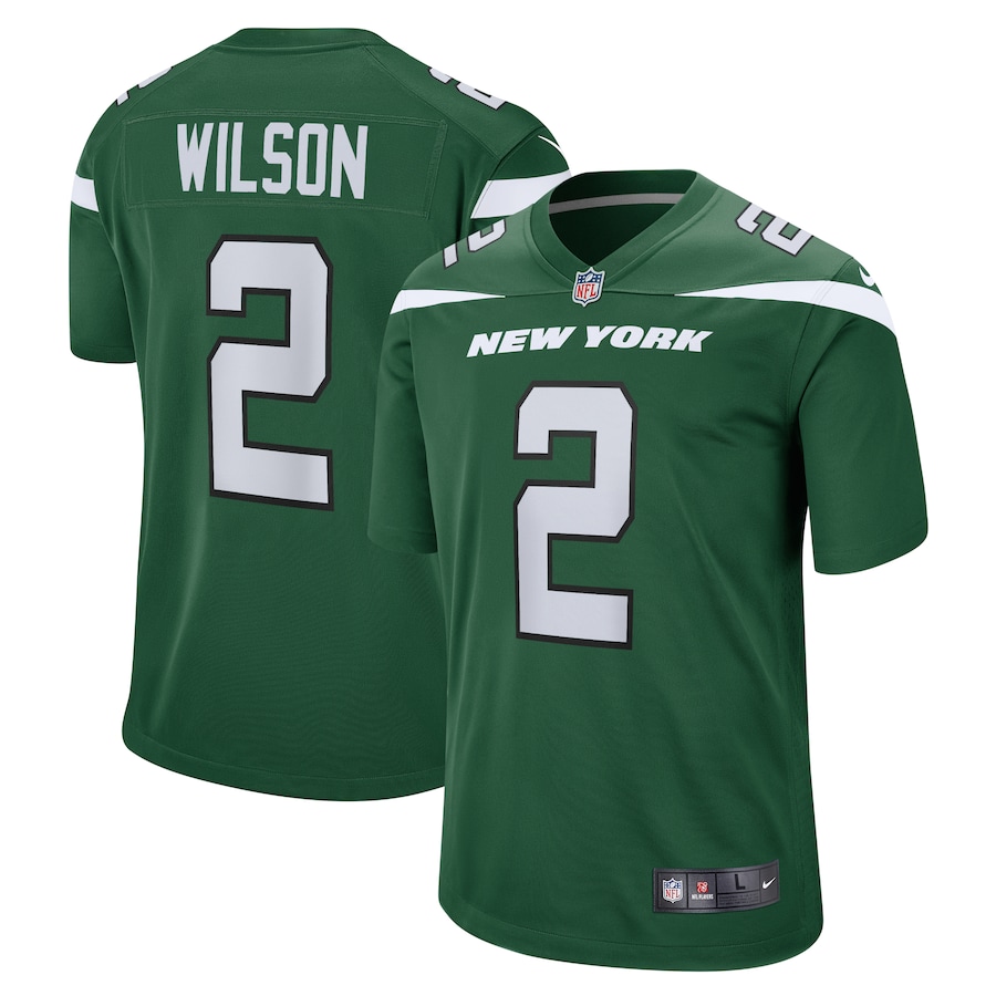 Youth - Nike Zach Wilson Gotham Green New York Jets Game Jersey Youth - Nike Zach Wilson Gotham Green New York Jets Game Jersey