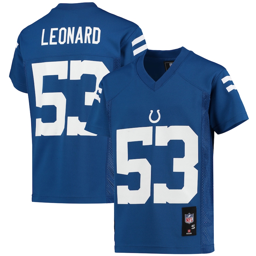 Youth - Shaquille Leonard Royal Indianapolis Colts Replica Player Jersey