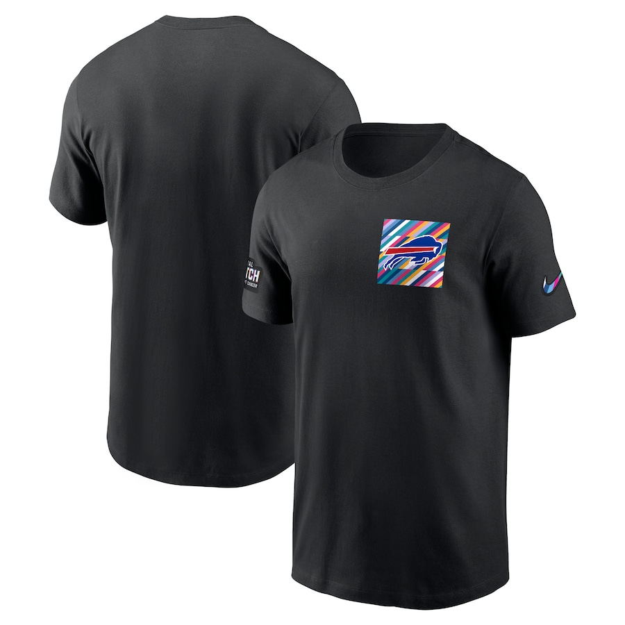 Men's - Buffalo Bills Black 2023 NFL Crucial Catch Sideline Tri-Blend T-Shirt