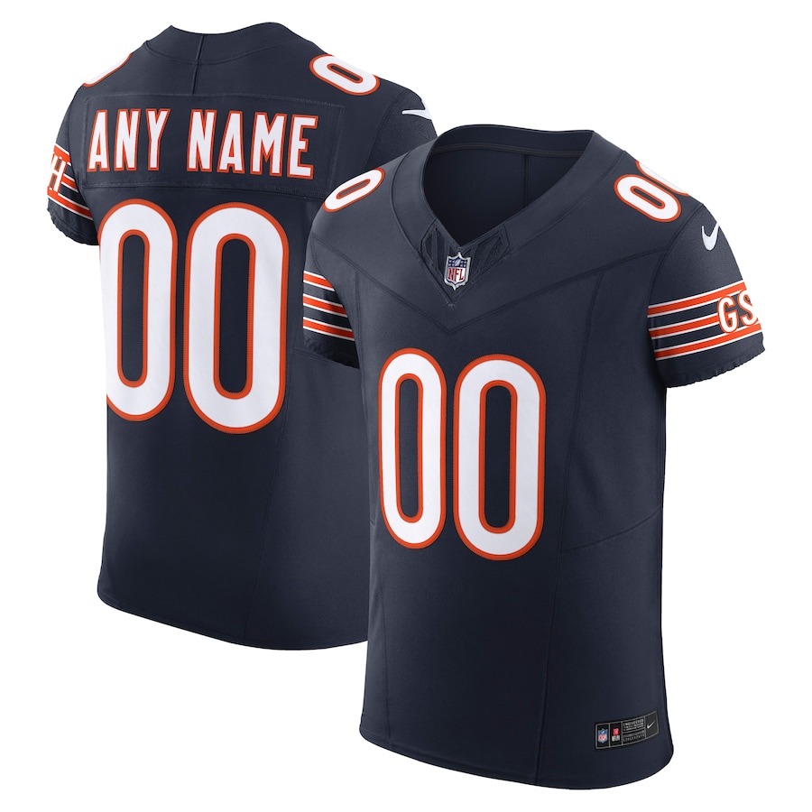 Men's - Chicago Bears Navy 2023 Vapor F.U.S.E. Elite Custom Jersey