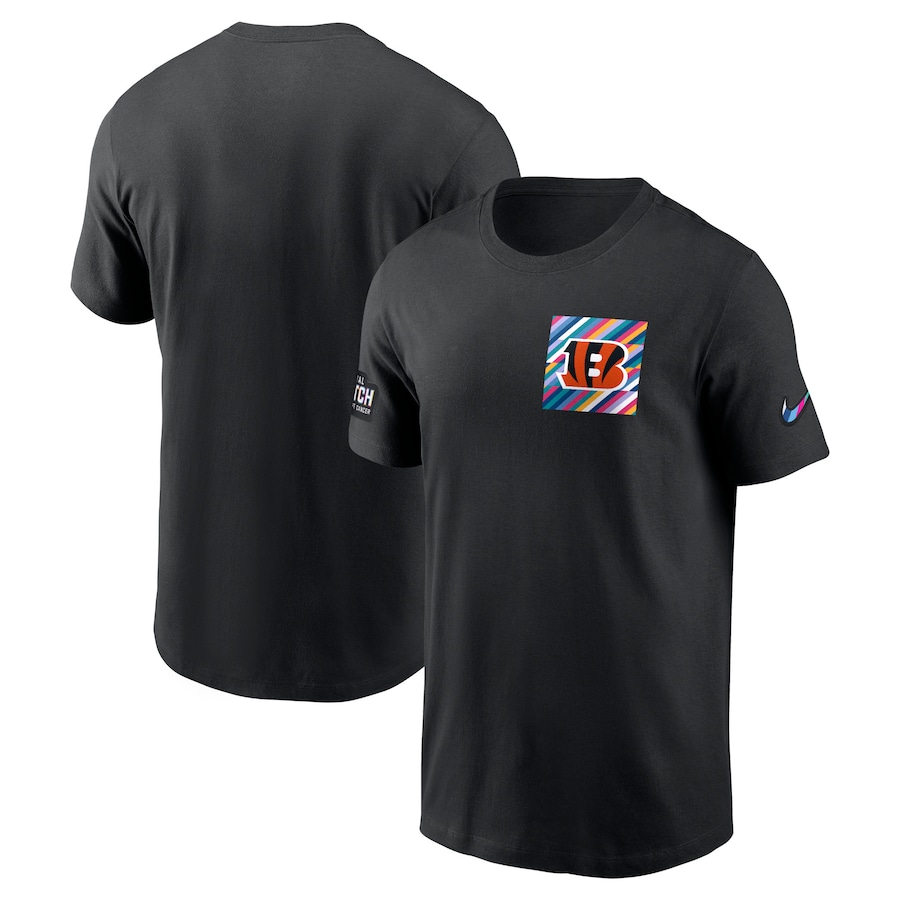 Men's - Cincinnati Bengals Black 2023 NFL Crucial Catch Sideline Tri-Blend T-Shirt