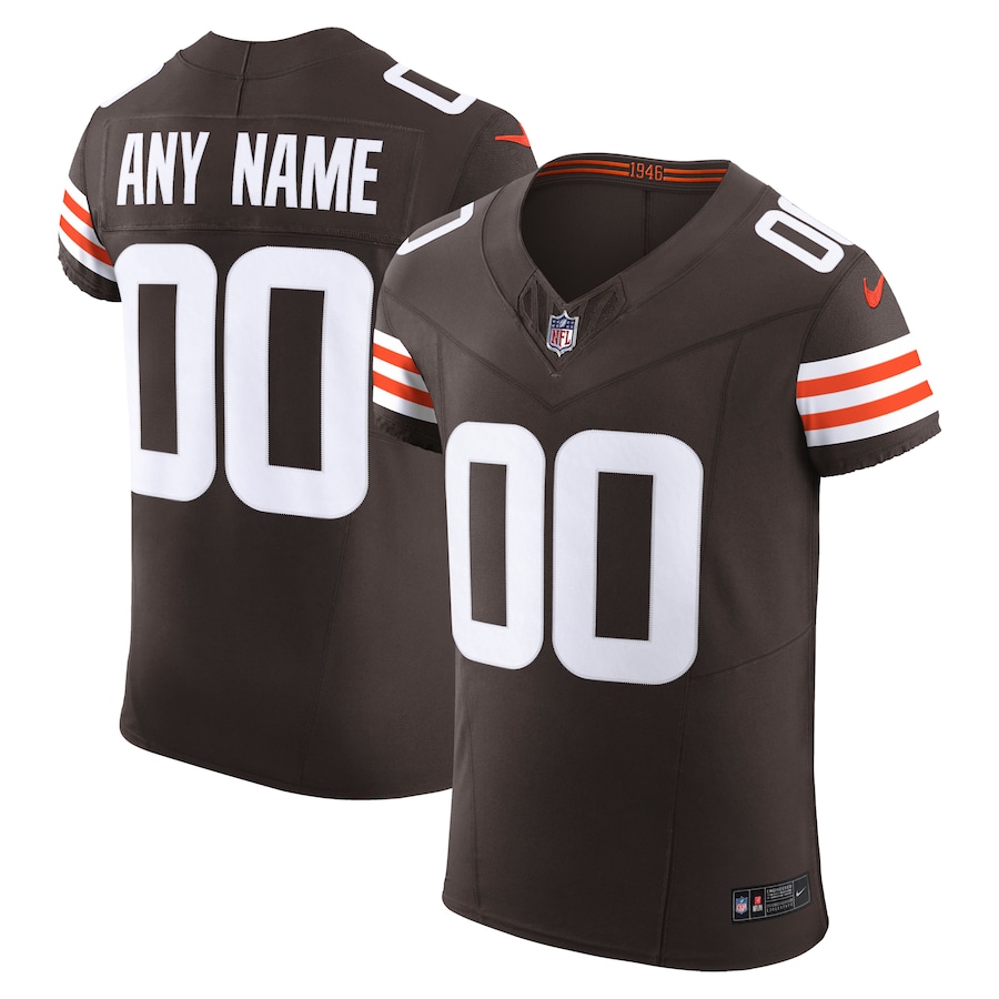 Men's - Cleveland Browns Brown 2023 Vapor F.U.S.E. Elite Custom Jersey