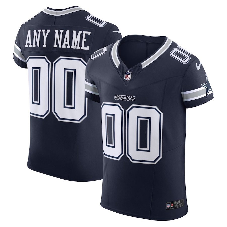 Men's - Dallas Cowboys Navy 2023 Vapor F.U.S.E. Elite Custom Jersey