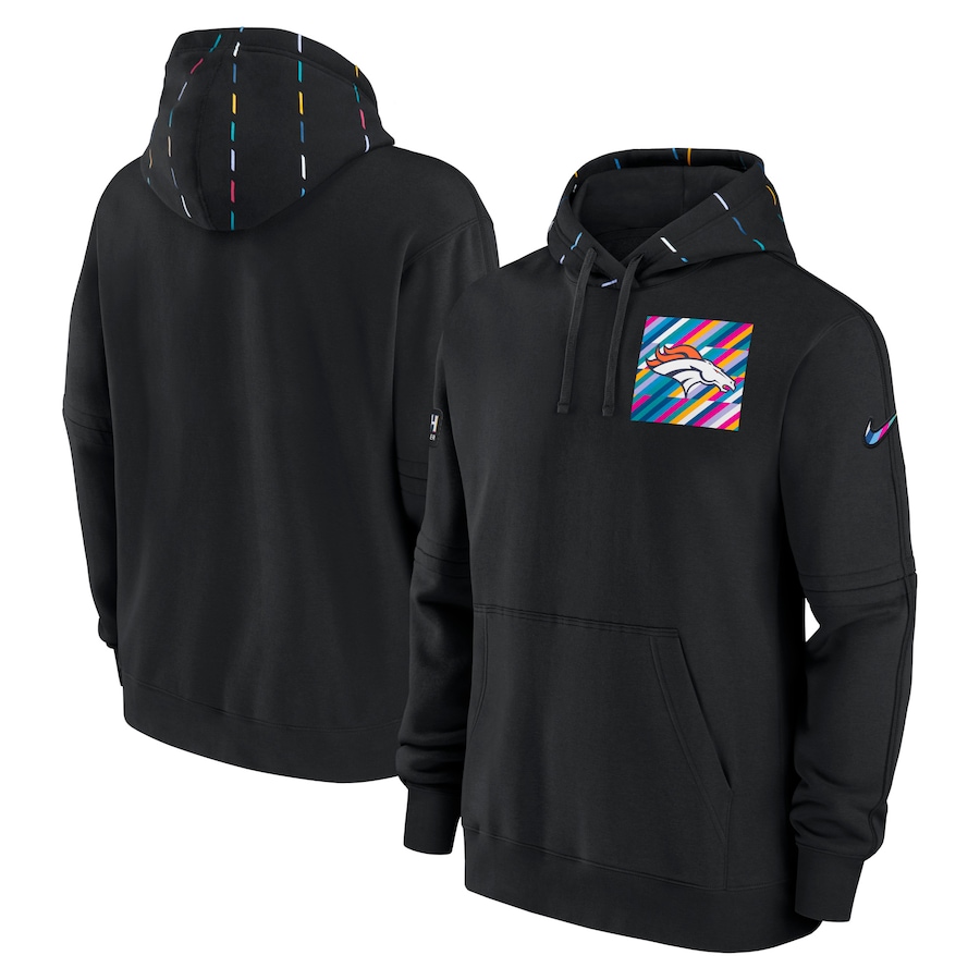 Men's - Denver Broncos Black 2023 NFL Crucial Catch Club Pullover Hoodie Men's - Denver Broncos Black 2023 NFL Crucial Catch Club Pullover Hoodie