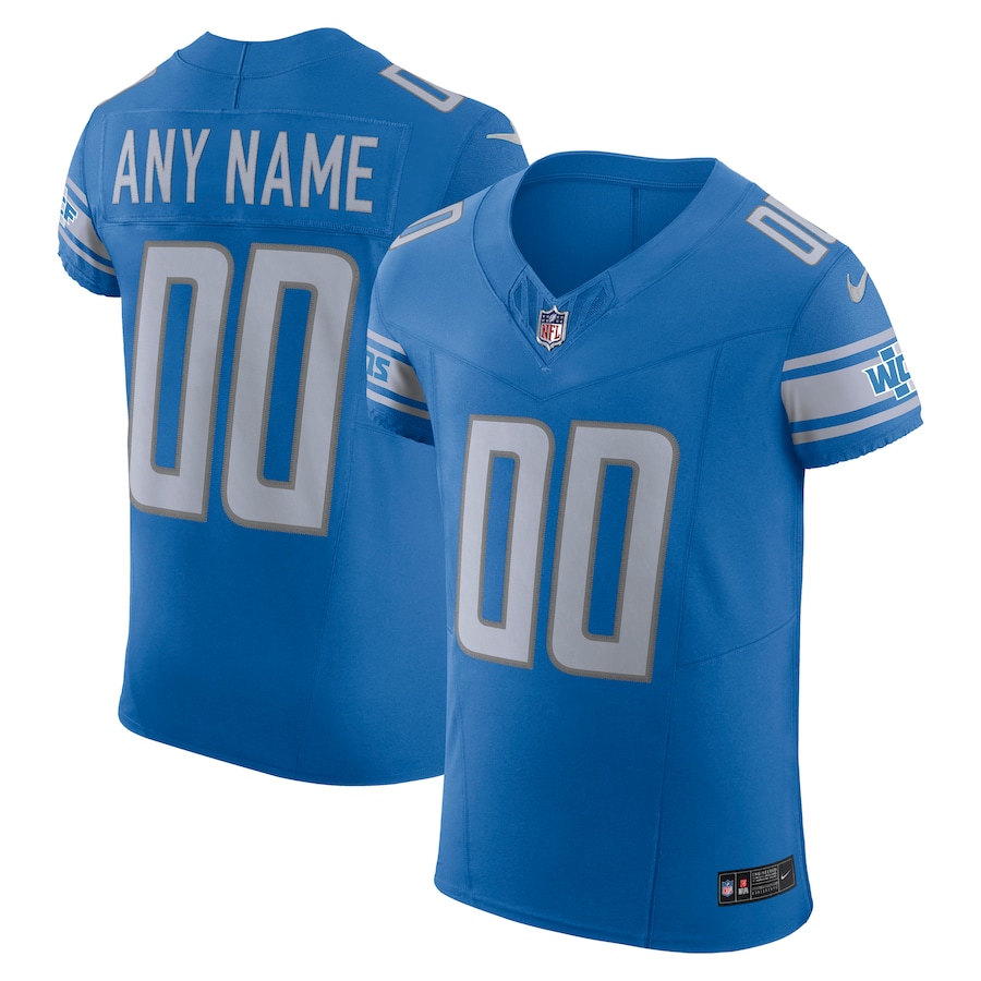 Men's - Detroit Lions Blue 2023 Vapor F.U.S.E. Elite Custom Jersey