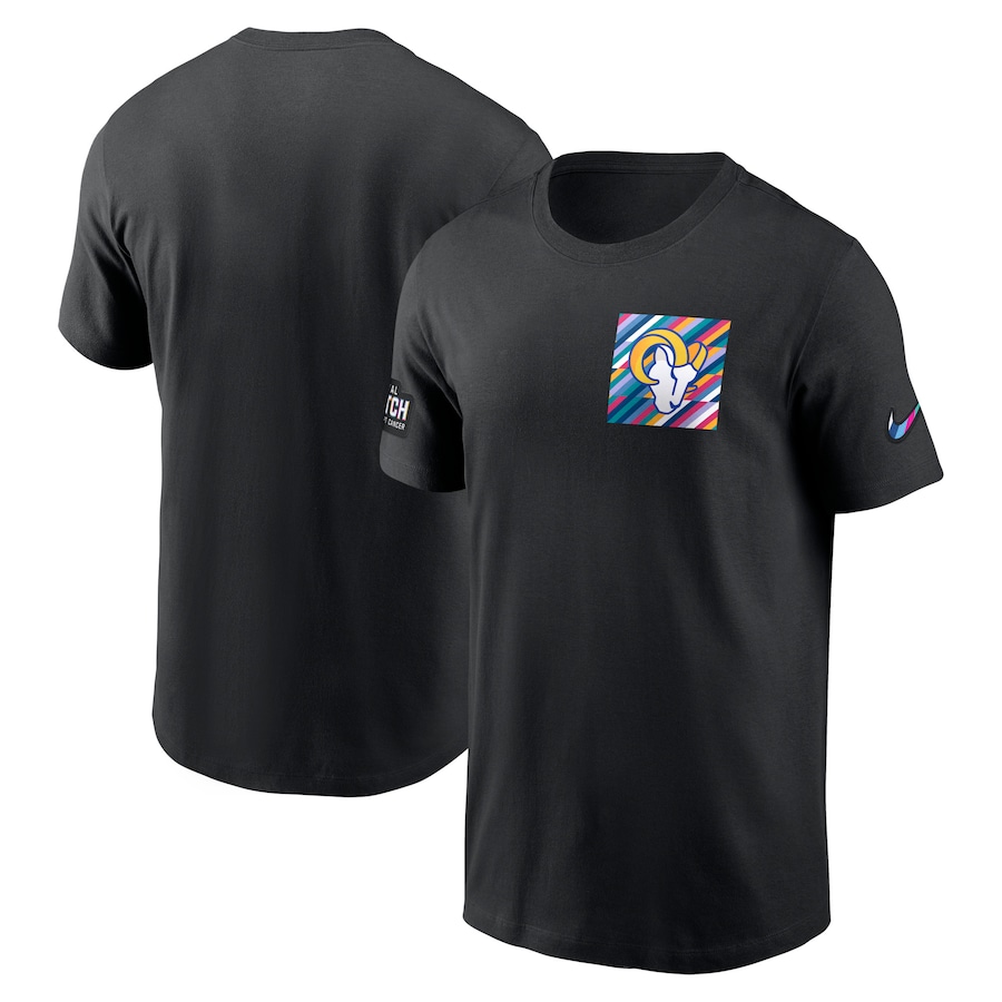Men's - Los Angeles Rams Black 2023 NFL Crucial Catch Sideline Tri-Blend T-Shirt