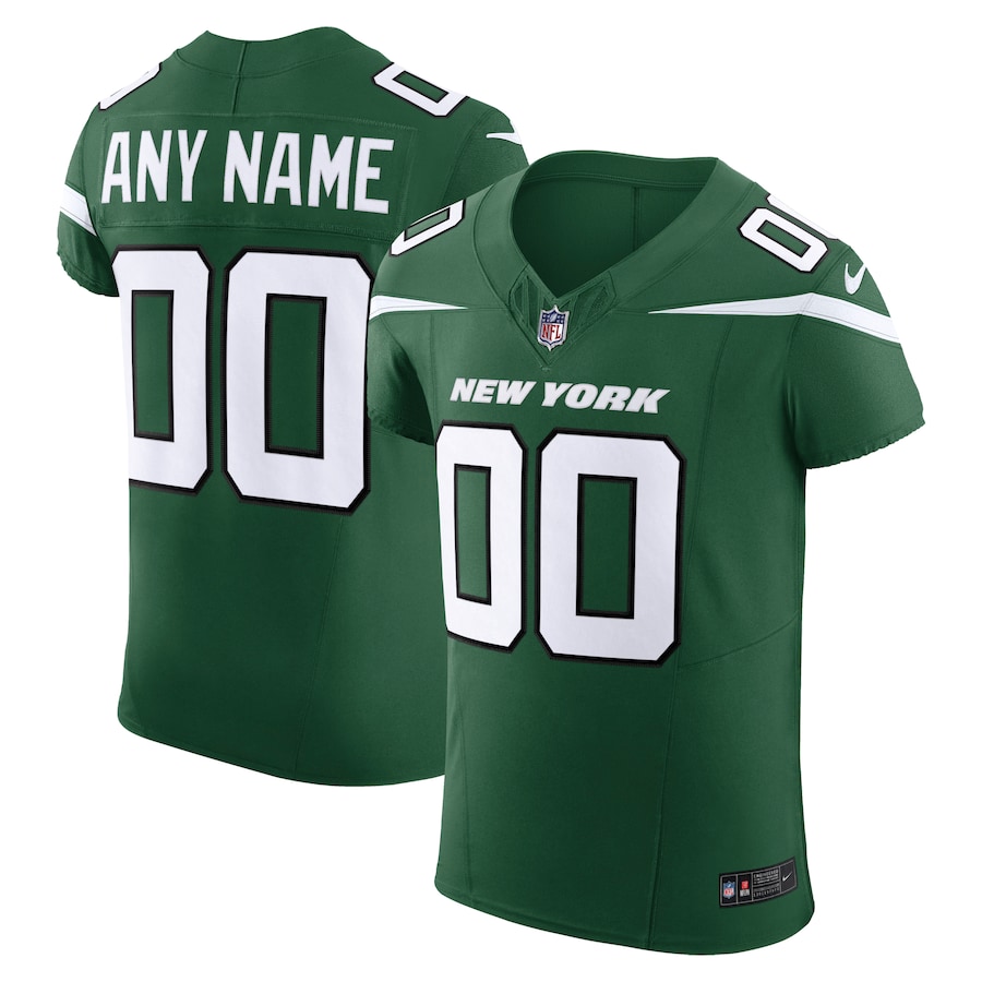Men's - New York Jets Gotham Green 2023 Vapor F.U.S.E. Elite Custom Jersey
