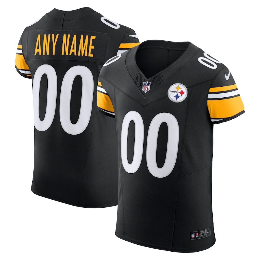 Men's - Pittsburgh Steelers Black 2023 Vapor F.U.S.E. Elite Custom Jersey Men's - Pittsburgh Steelers Black 2023 Vapor F.U.S.E. Elite Custom Jersey