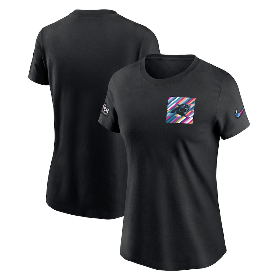 Women's - Carolina Panthers Black 2023 Sideline Crucial Catch Short Sleeve Tee Women's - Carolina Panthers Black 2023 Sideline Crucial Catch Short Sleeve Tee