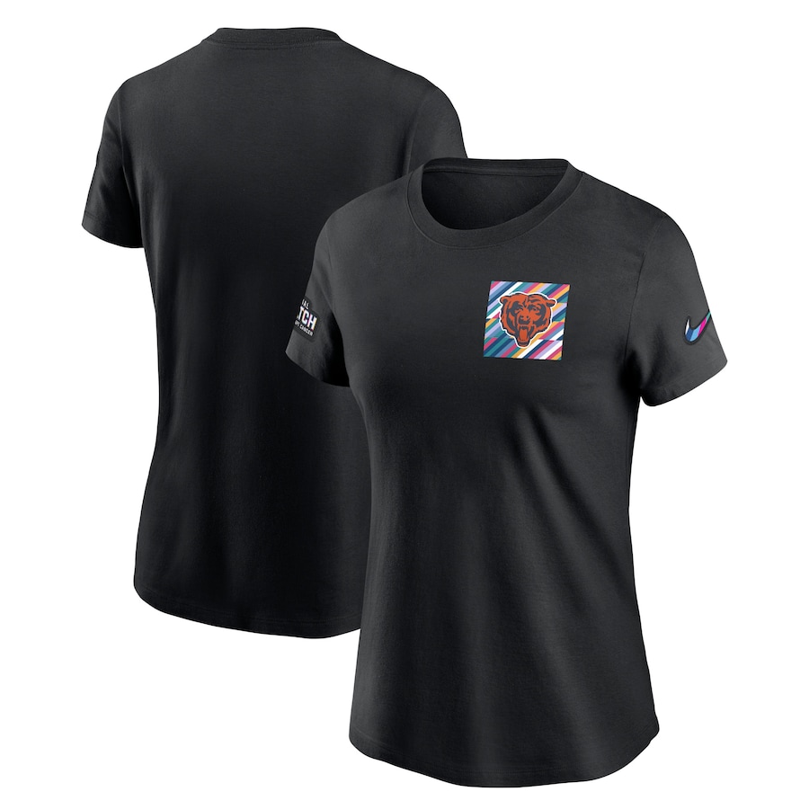 Women's - Chicago Bears Black 2023 Sideline Crucial Catch Short Sleeve Tee Women's - Chicago Bears Black 2023 Sideline Crucial Catch Short Sleeve Tee