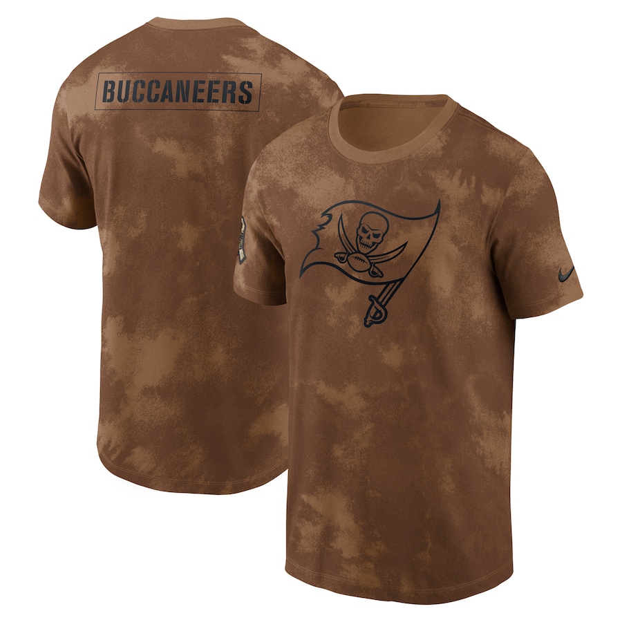 Men's - 2023 Salute To Service Tampa Bay Buccaneers Brown Sideline T-Shirt