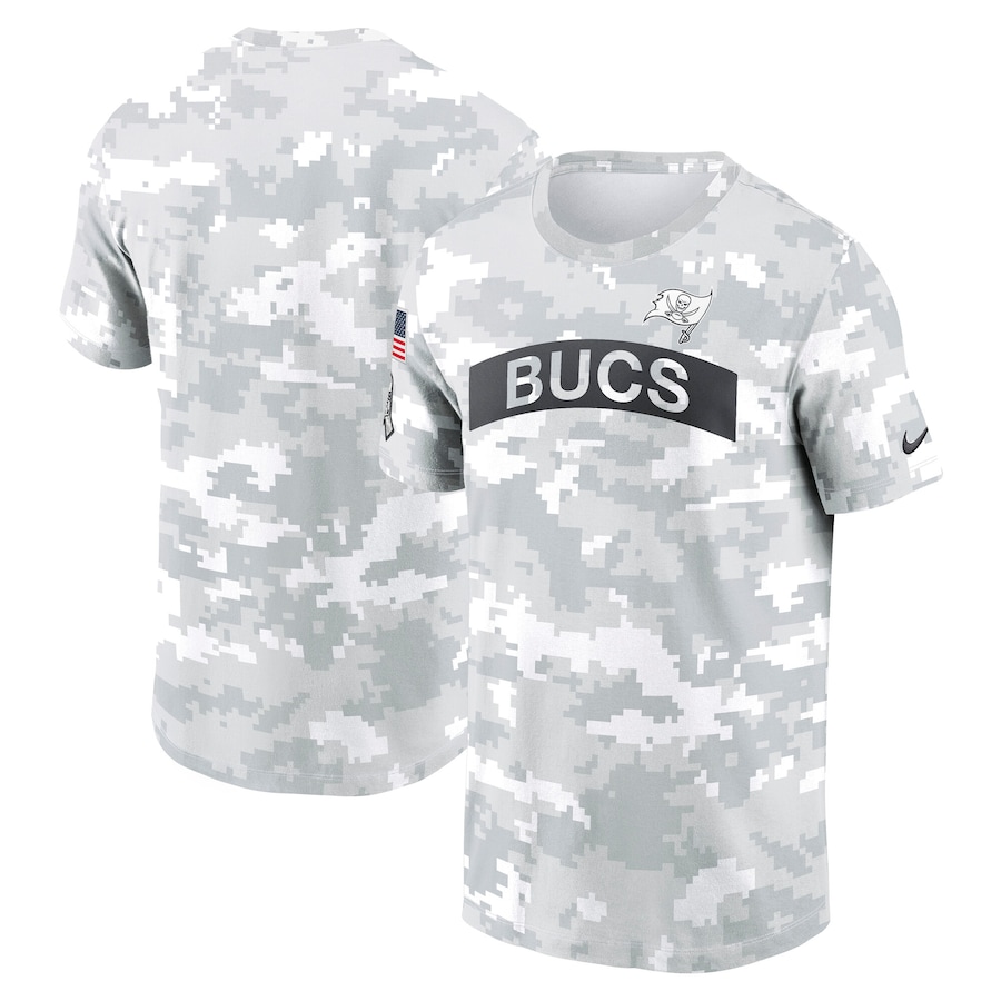 Men's Tampa Bay Buccaneers Arctic Camo 2024 Salute To Service Performance T-Shirt