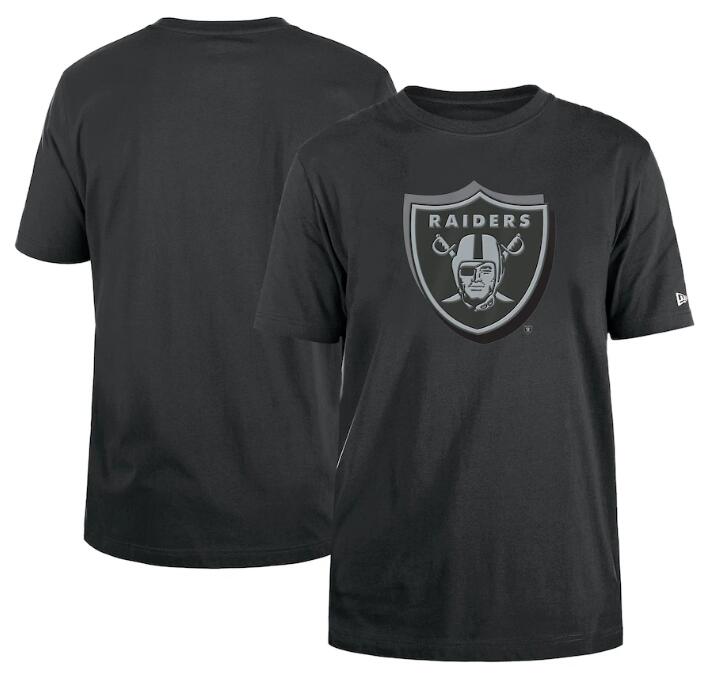 Men's Las Vegas Raiders New Era Charcoal 2024 NFL Draft T-Shirt Men's Las Vegas Raiders New Era Charcoal 2024 NFL Draft T-Shirt
