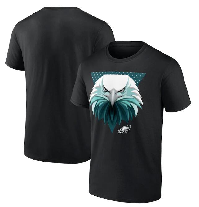Men's Philadelphia Eagles Black 2024 NFL Draft Illustrated T-Shirt