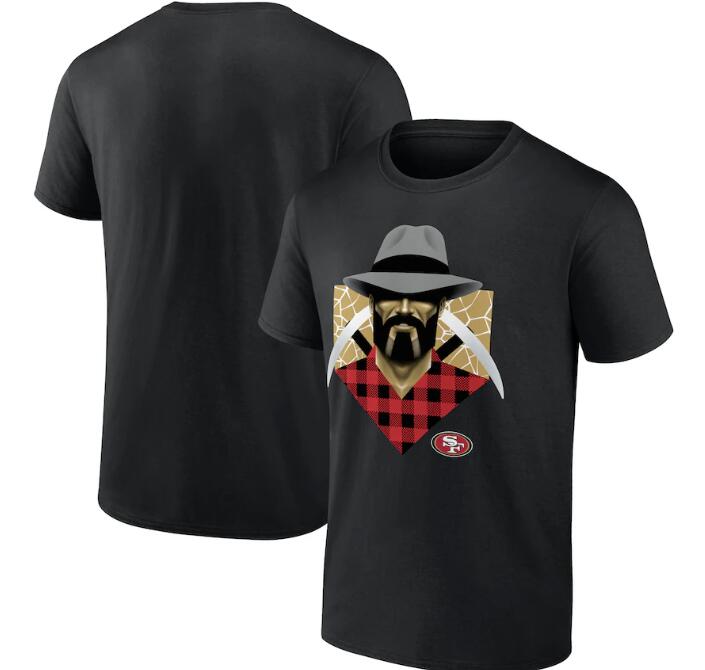 Men's San Francisco 49ers Black 2024 NFL Draft Illustrated T-Shirt