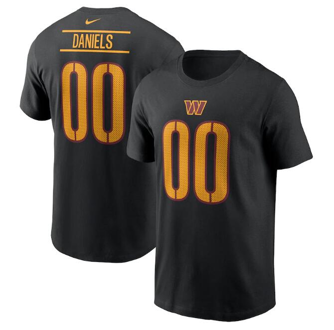 Men's Washington Commanders Jayden Daniels Nike Black 2024 NFL Draft Player Name & Number T-Shirt Men's Washington Commanders Jayden Daniels Nike Black 2024 NFL Draft Player Name & Number T-Shirt