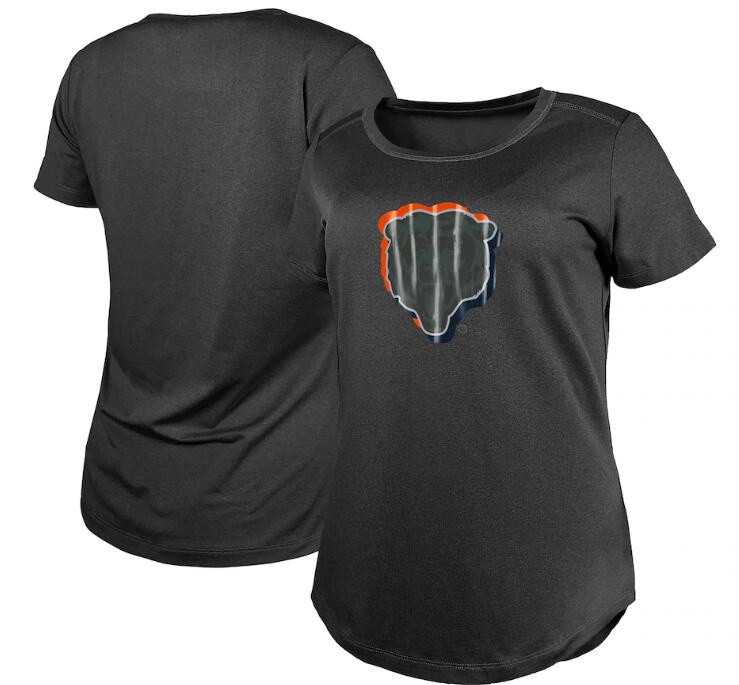 Women's Chicago Bears New Era Charcoal 2024 NFL Draft T-Shirt