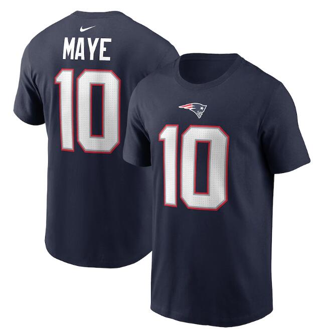 Youth New England Patriots Drake Maye Nike Navy 2024 NFL Draft First Round Pick Fuse Name & Number T-Shirt Youth New England Patriots Drake Maye Nike Navy 2024 NFL Draft First Round Pick Fuse Name & Number T-Shirt