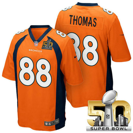 AFC Champions Denver Broncos #88 Demaryius Thomas Orange 2016 Super Bowl 50 Elite Jersey AFC Champions Denver Broncos #88 Demaryius Thomas Orange 2016 Super Bowl 50 Elite Jersey