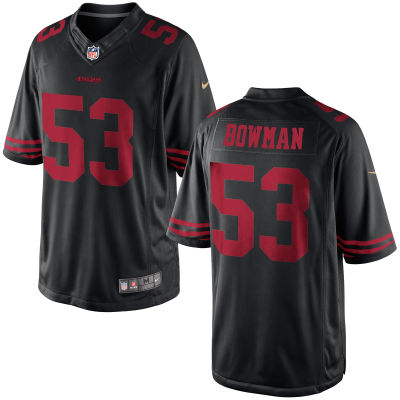 San Francisco 49ers #53 NaVorro Bowman Black Game Jersey