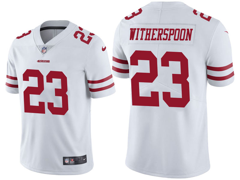 San Francisco 49ers #23 Ahkello Witherspoon White Vapor Untouchable Limited Jersey San Francisco 49ers #23 Ahkello Witherspoon White Vapor Untouchable Limited Jersey