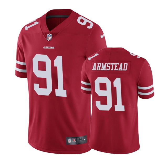 San Francisco 49ers #91 Arik Armstead Red Vapor Untouchable Limited Jersey
