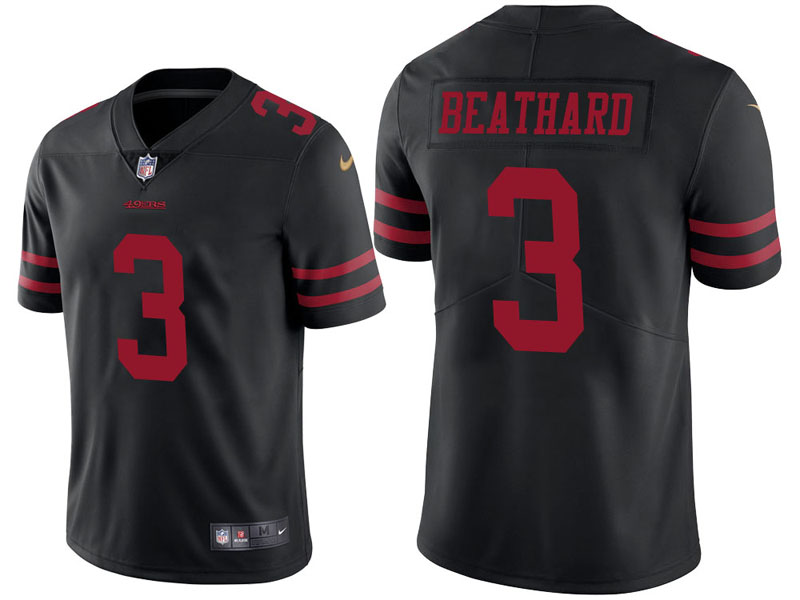 San Francisco 49ers #3 C.J. Beathard Black Vapor Untouchable Limited Jersey San Francisco 49ers #3 C.J. Beathard Black Vapor Untouchable Limited Jersey