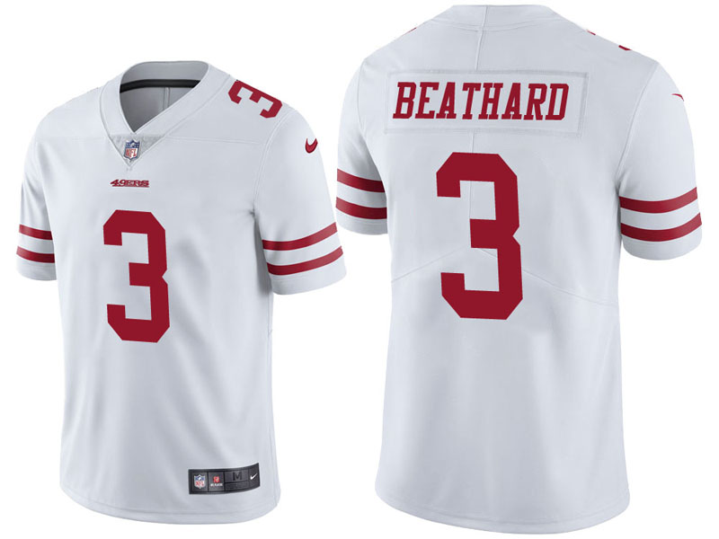San Francisco 49ers #3 C.J. Beathard White Vapor Untouchable Limited Jersey San Francisco 49ers #3 C.J. Beathard White Vapor Untouchable Limited Jersey