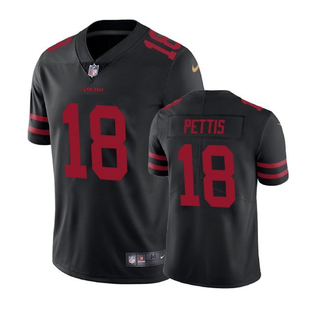 San Francisco 49ers #18 Dante Pettis Black Vapor Untouchable Limited Jersey San Francisco 49ers #18 Dante Pettis Black Vapor Untouchable Limited Jersey