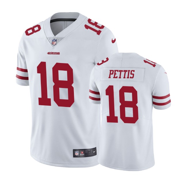 San Francisco 49ers #18 Dante Pettis White Vapor Untouchable Limited Jersey San Francisco 49ers #18 Dante Pettis White Vapor Untouchable Limited Jersey