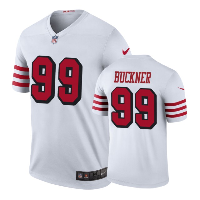 San Francisco 49ers #99 DeForest Buckner White Color Rush Legend Player Jersey