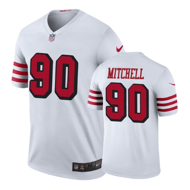 San Francisco 49ers #90 Earl Mitchell White Color Rush Legend Player Jersey San Francisco 49ers #90 Earl Mitchell White Color Rush Legend Player Jersey
