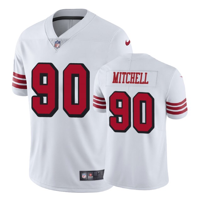 San Francisco 49ers #90 Earl Mitchell White Vapor Untouchable Color Rush Limited Player Jersey San Francisco 49ers #90 Earl Mitchell White Vapor Untouchable Color Rush Limited Player Jersey