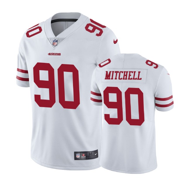 San Francisco 49ers #90 Earl Mitchell White Vapor Untouchable Limited Jersey San Francisco 49ers #90 Earl Mitchell White Vapor Untouchable Limited Jersey