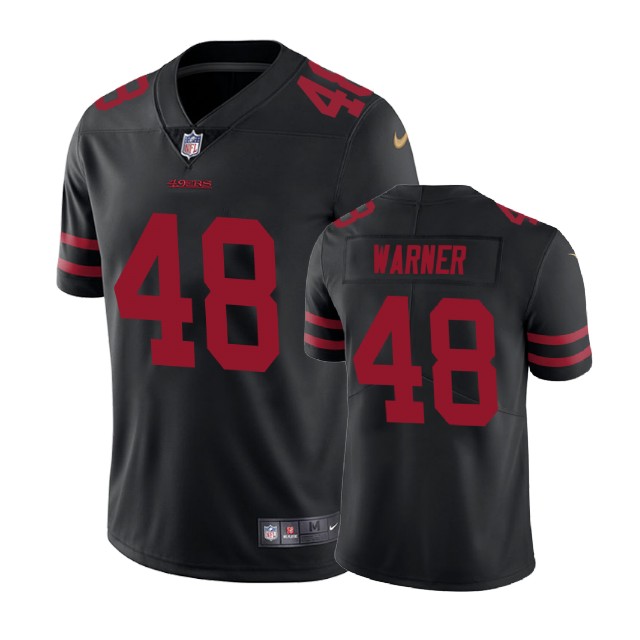 San Francisco 49ers #48 Fred Warner Black Vapor Untouchable Limited Jersey