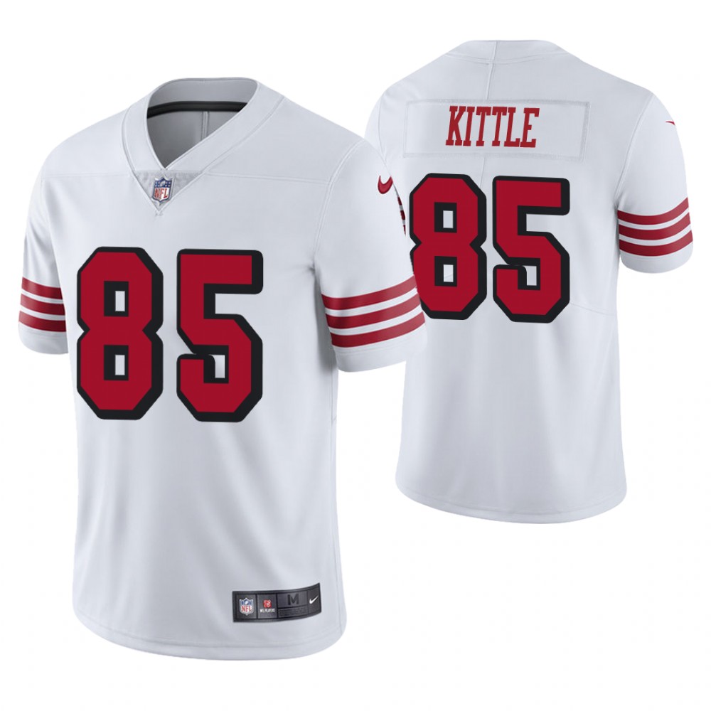 San Francisco 49ers #85 George Kittle White Color Rush Legend Jersey