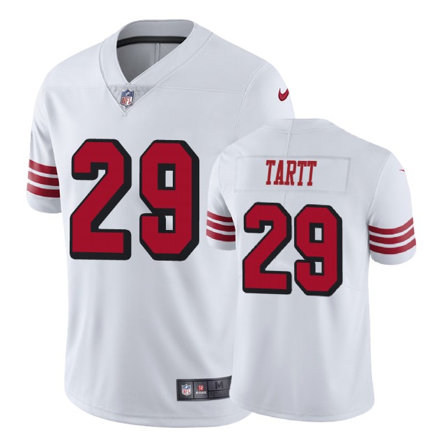 San Francisco 49ers #29 Jaquiski Tartt White Vapor Untouchable Color Rush Limited Player Jersey