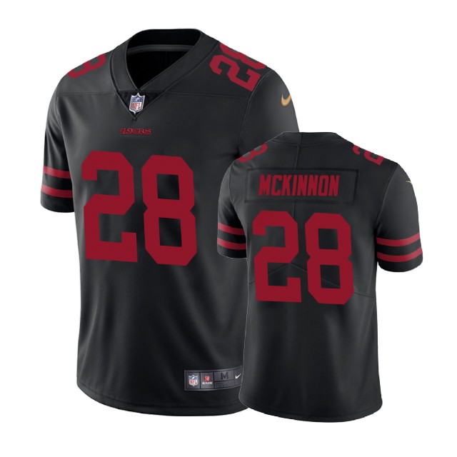 San Francisco 49ers #28 Jerick McKinnon Black Vapor Untouchable Limited Jersey San Francisco 49ers #28 Jerick McKinnon Black Vapor Untouchable Limited Jersey