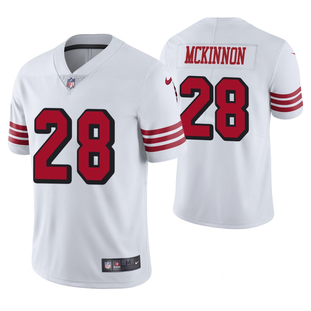 San Francisco 49ers #28 Jerick McKinnon White Color Rush Legend Jersey San Francisco 49ers #28 Jerick McKinnon White Color Rush Legend Jersey