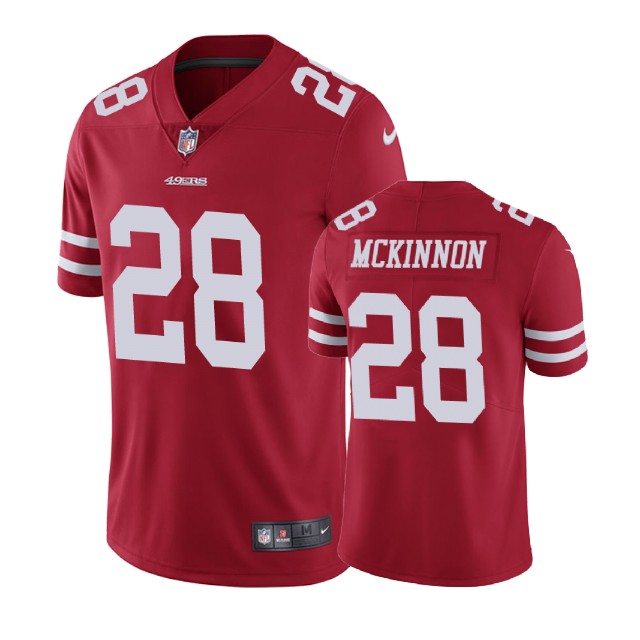 San Francisco 49ers #28 Jerick McKinnon Red Vapor Untouchable Limited Jersey San Francisco 49ers #28 Jerick McKinnon Red Vapor Untouchable Limited Jersey