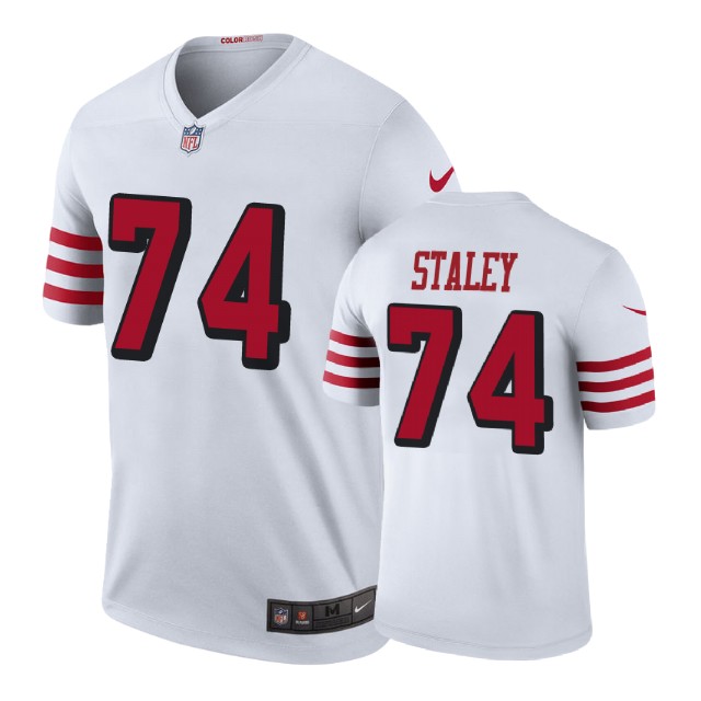 San Francisco 49ers #74 Joe Staley White Color Rush Legend Player Jersey San Francisco 49ers #74 Joe Staley White Color Rush Legend Player Jersey