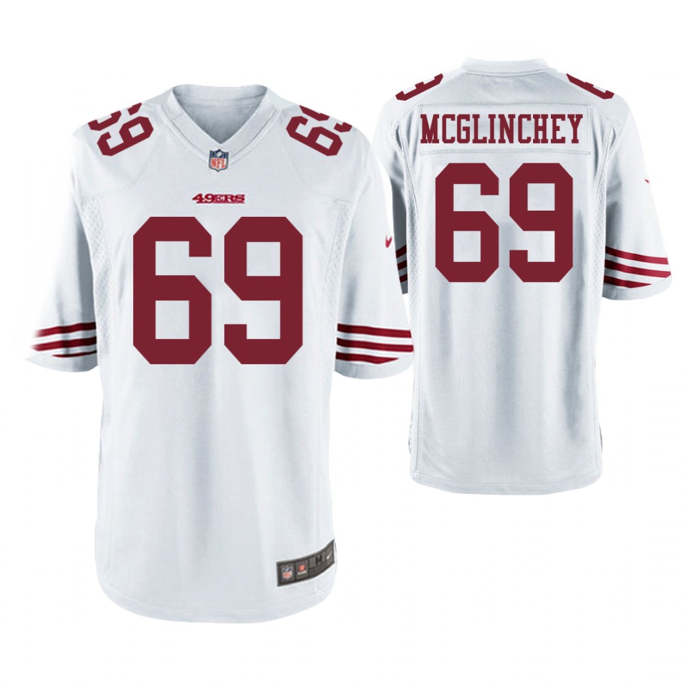 San Francisco 49ers #69 Mike McGlinchey White Game Jersey San Francisco 49ers #69 Mike McGlinchey White Game Jersey