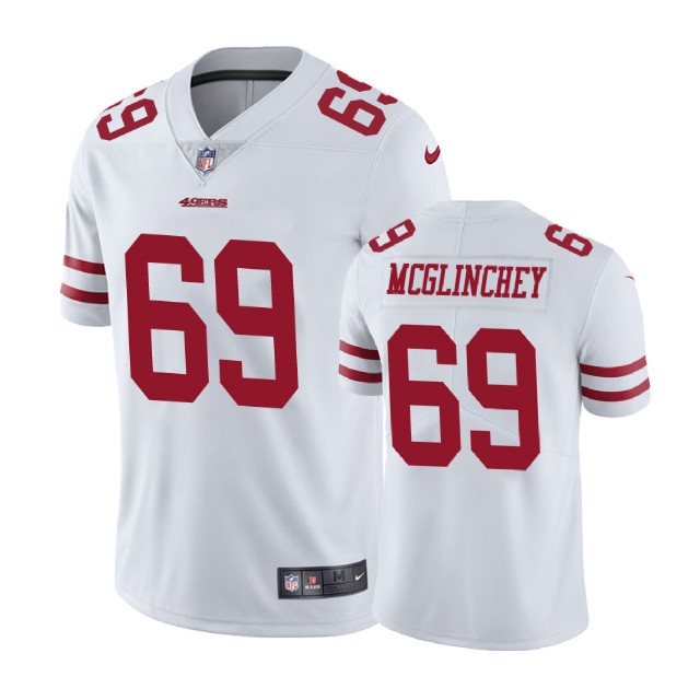 San Francisco 49ers #69 Mike McGlinchey White Vapor Untouchable Limited Jersey San Francisco 49ers #69 Mike McGlinchey White Vapor Untouchable Limited Jersey